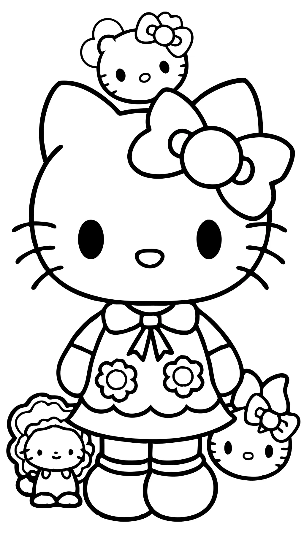 sanrio character coloring pages